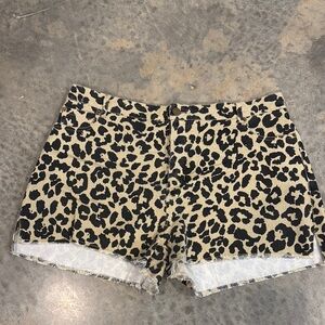 Leopard Print Women's Shorts